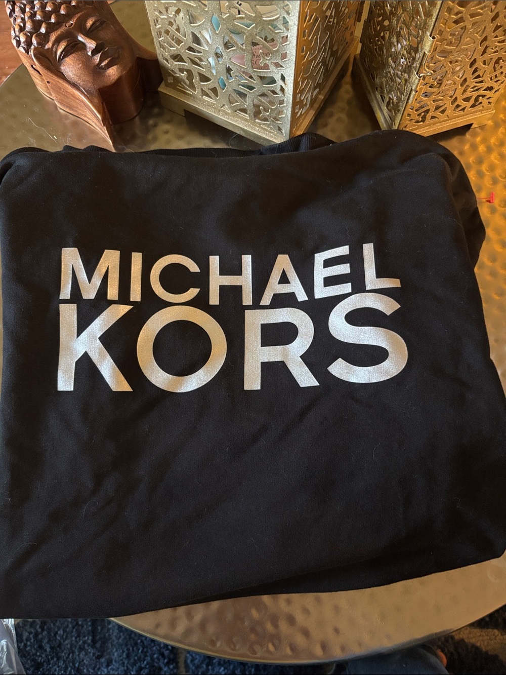 Michael Kors Long Hoodie in black